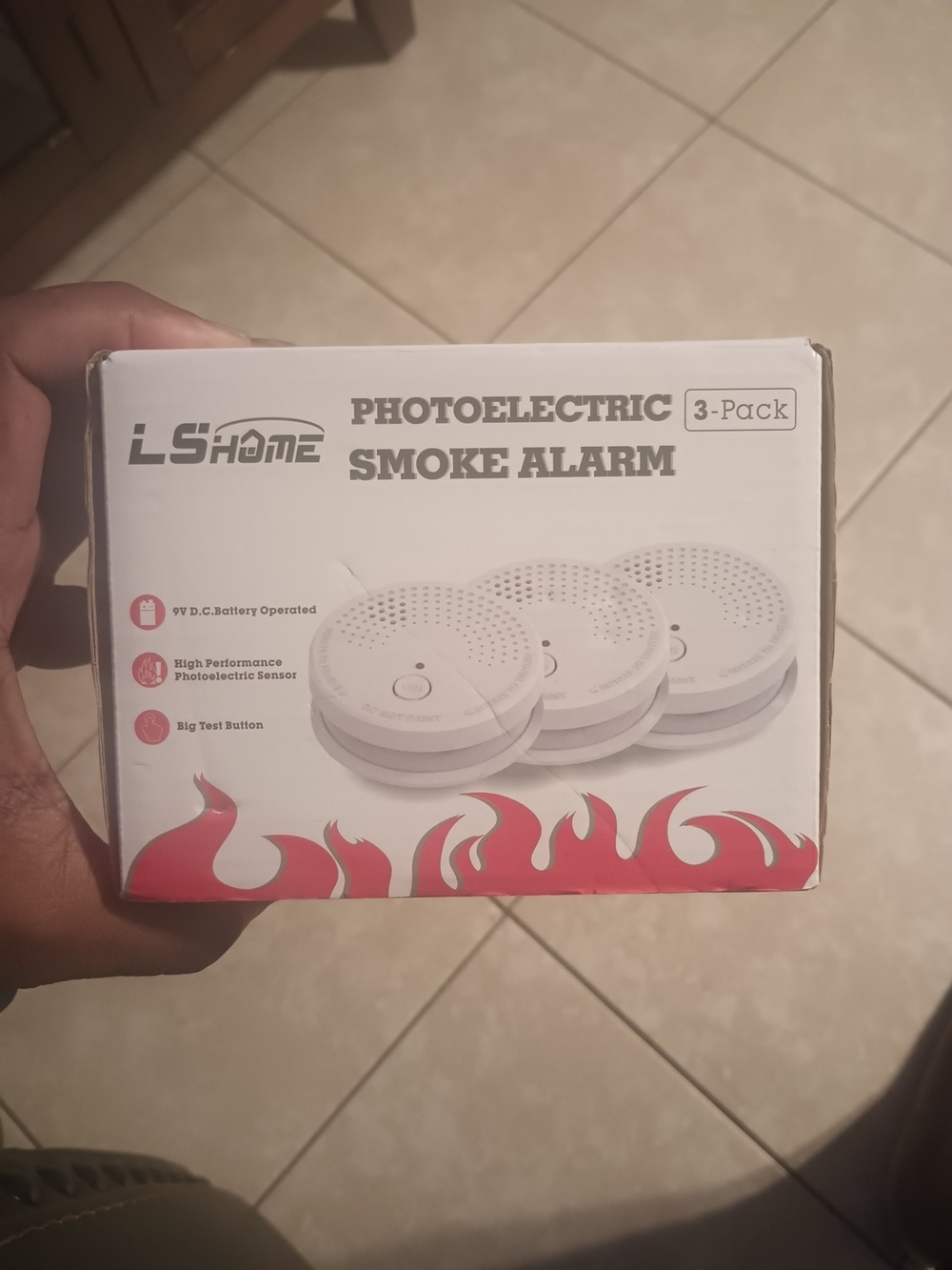 Photoelectric Smoke Alarm (White) - 3 Pack